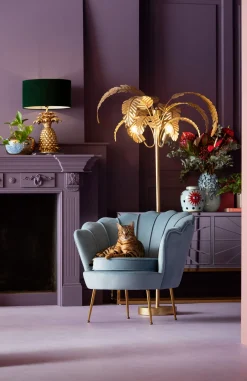 Lampa podłogowa Palmera 90x170 cm złota