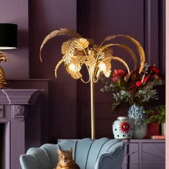 Lampa podłogowa Palmera 90x170 cm złota