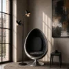 Lampa podłogowa podwójna czarna stalowa 149 cm