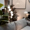 Lampa podłogowa Scala Balls Milky Black 160cm