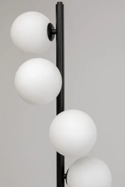 Lampa podłogowa Scala Balls Milky Black 160cm