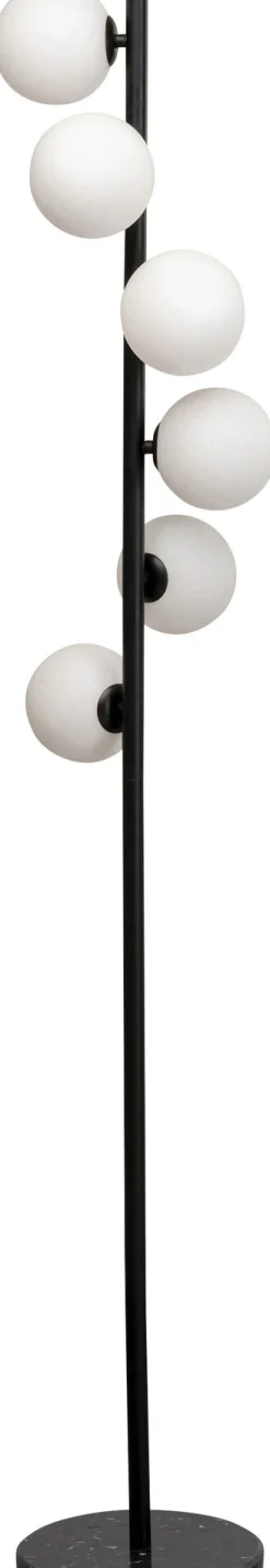 Lampa podłogowa Scala Balls Milky Black 160cm