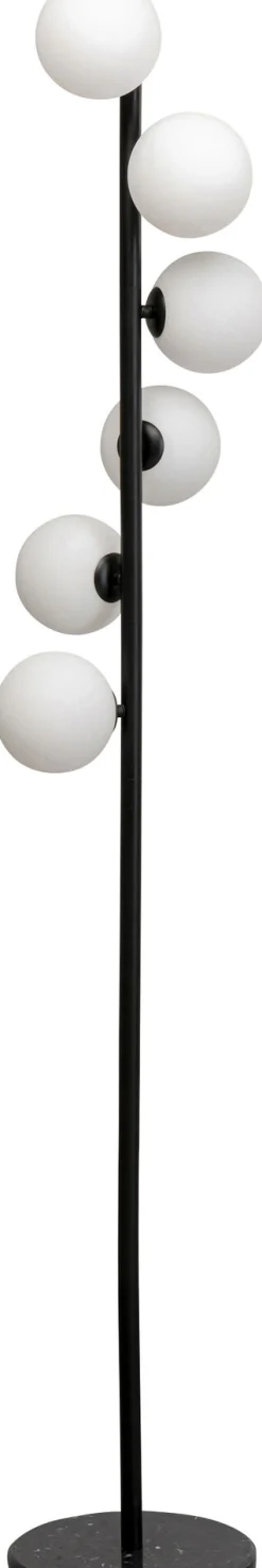 Lampa podłogowa Scala Balls Milky Black 160cm
