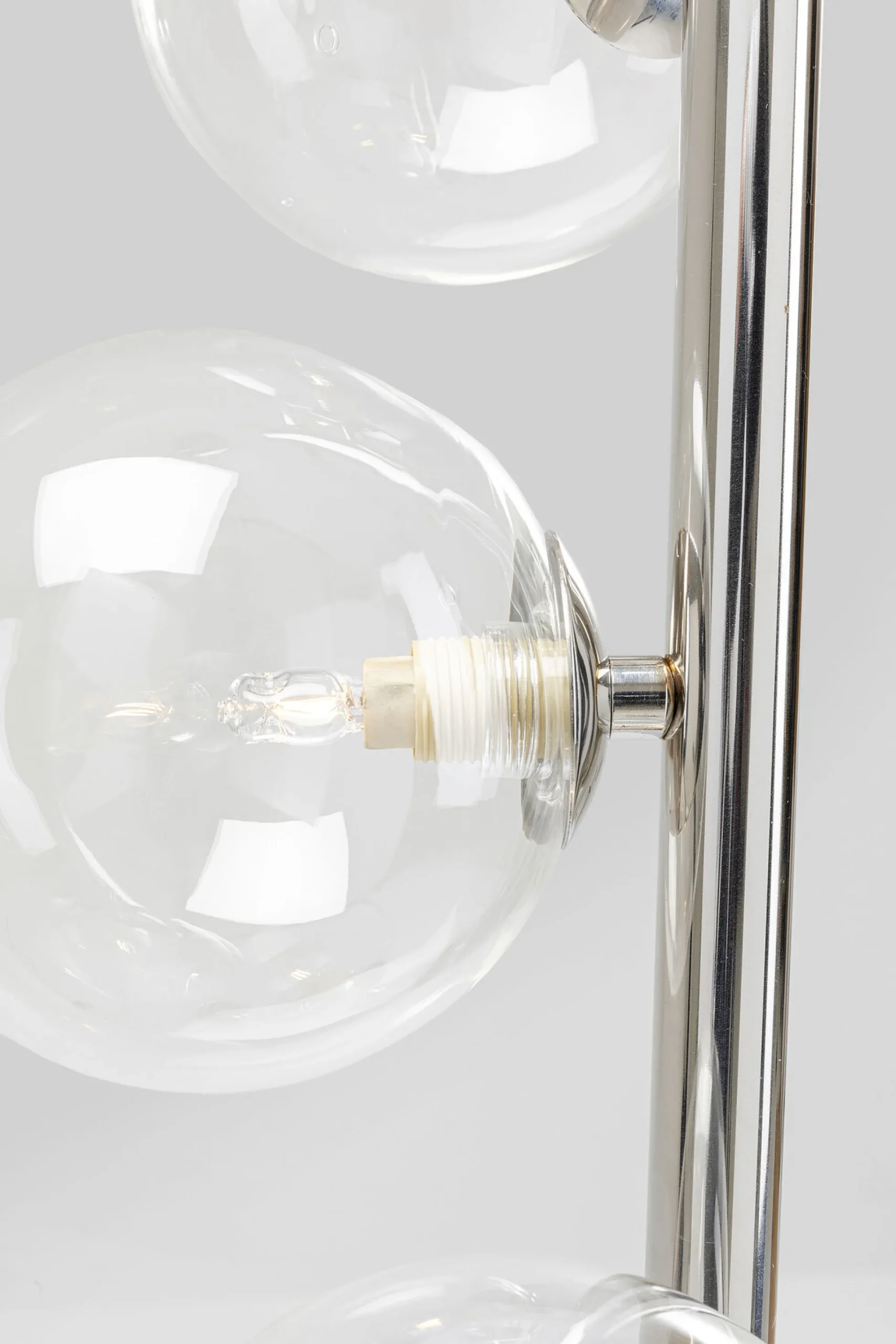 Lampa podłogowa Scal Balls 28x160 cm srebrna