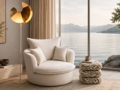 Lampa podłogowa Sella 160cm beżowa