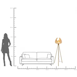 Lampa podłogowa Sphere Amber 146cm