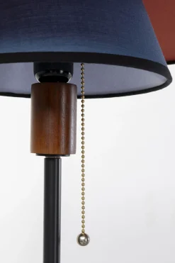 Lampa podłogowa z kolorowym kloszem podstawa czarna Ø45x160 cm