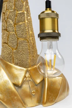 Lampa stołowa Animal Giraffe 24x50 cm złota