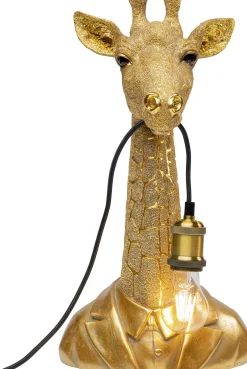 Lampa stołowa Animal Giraffe 24x50 cm złota
