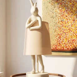 Lampa stołowa Animal Rabbit peach 50cm