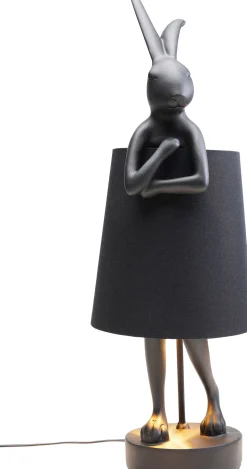 Lampa stołowa Animal Rabbit 23x68 cm czarna
