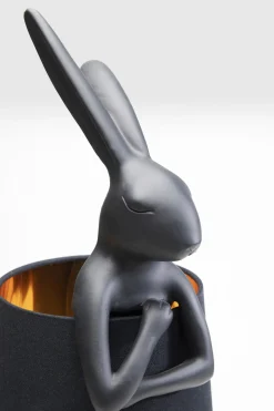 Lampa stołowa Animal Rabbit 23x68 cm czarna
