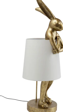 Lampa stołowa Animal Rabbit 31x88 cm złota