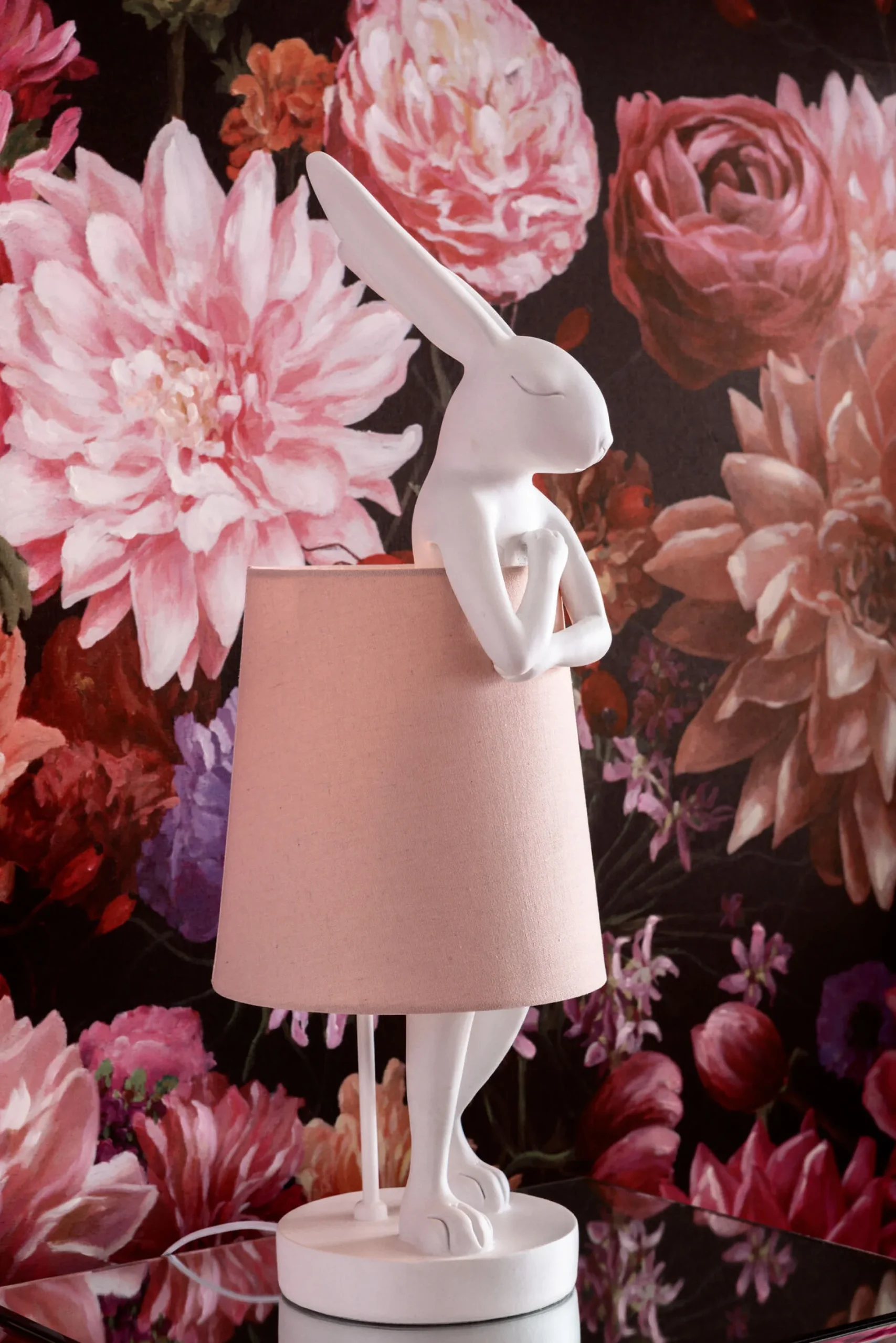 Lampa stołowa Animal Rabbit 27x68 cm biała