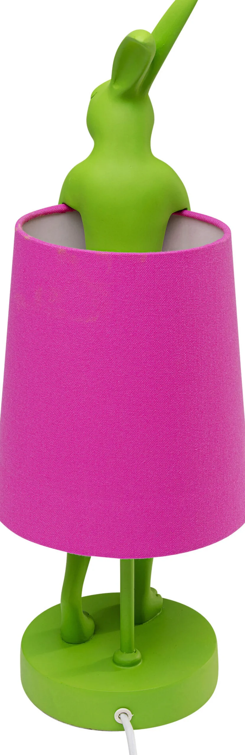 Lampa stołowa Animal Rabbit zielono-różowa 50cm