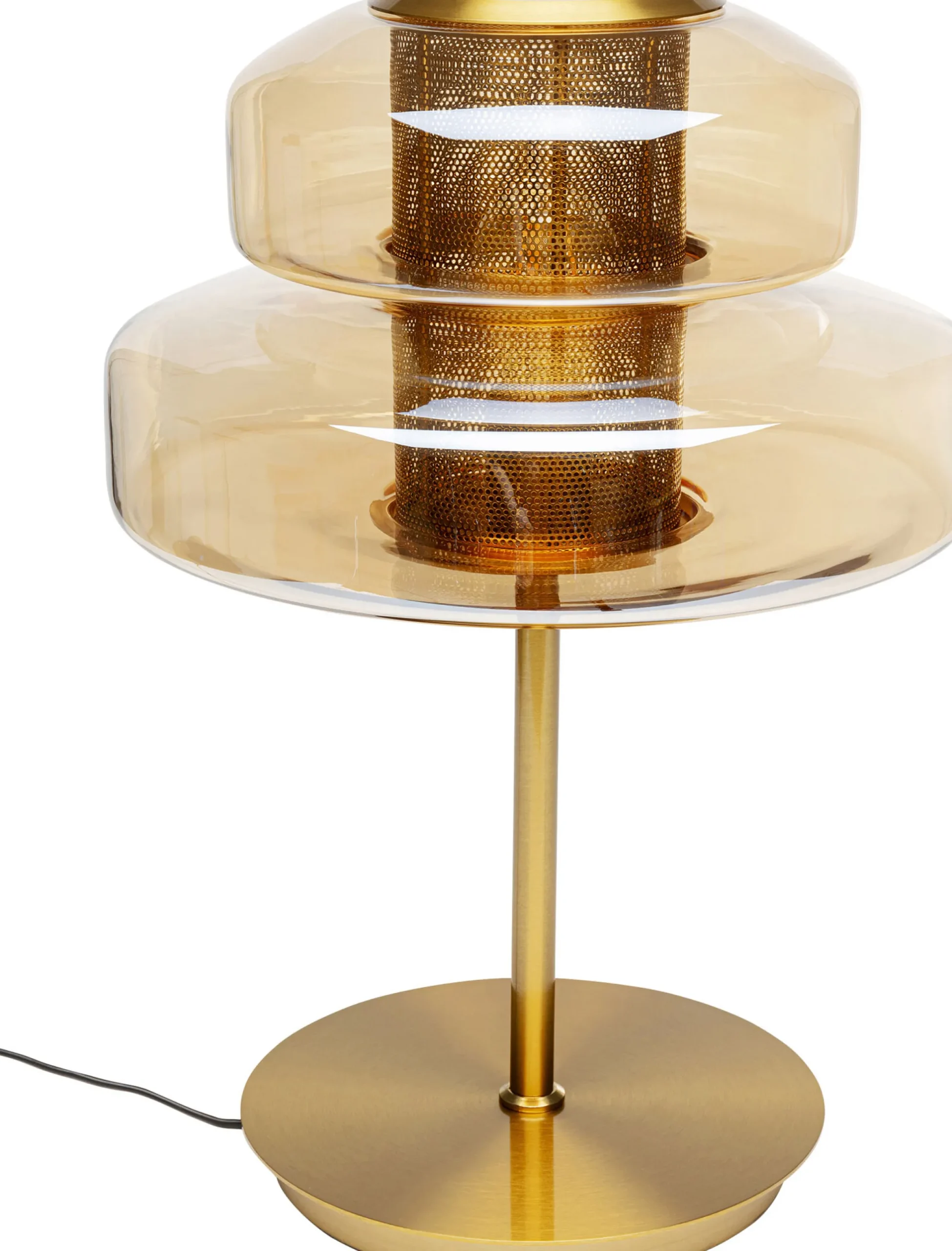 Lampa stołowa Arcadia bursztynowa 51cm