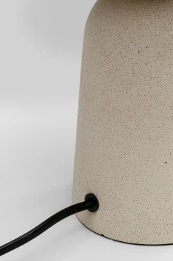 Lampa stołowa beżowa klosz szklana kula Ø16x31 cm