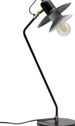 Lampa stołowa biurkowa czarna stalowa 54 cm
