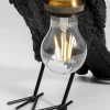 Lampa stołowa Crow 14x34 cm czarna matowa