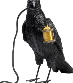 Lampa stołowa Crow 14x34 cm czarna matowa