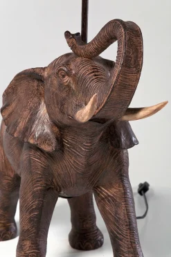 Lampa stołowa Elephant Safari 52x74 cm brązowa