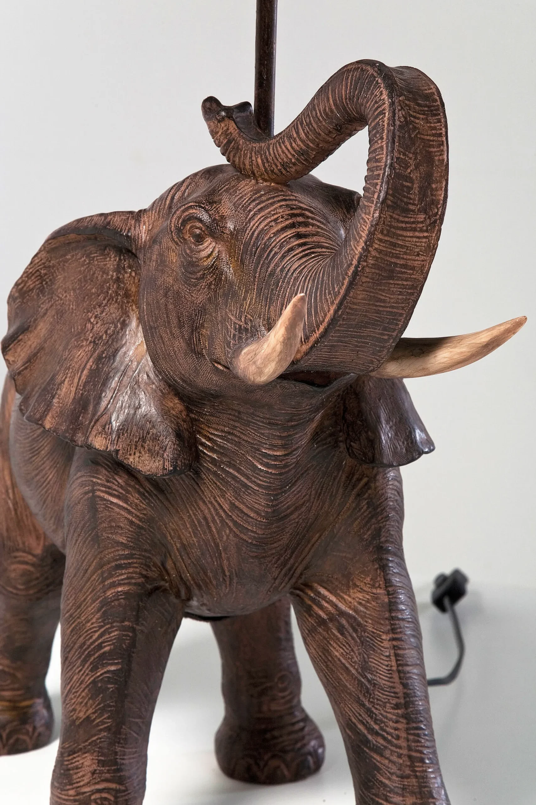 Lampa stołowa Elephant Safari 52x74 cm brązowa