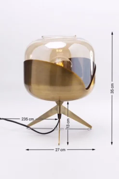 Lampa stołowa Golden Goblet Ball 27x35 cm
