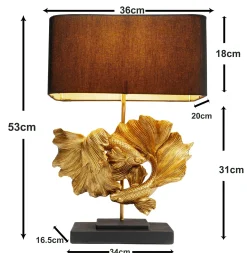 Lampa stołowa Goldfish 53cm