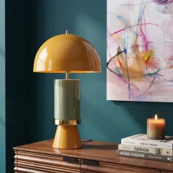 Lampa stołowa Josy Duo żółta 51cm