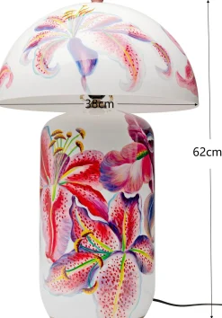 Lampa Stołowa Lillies Różowa