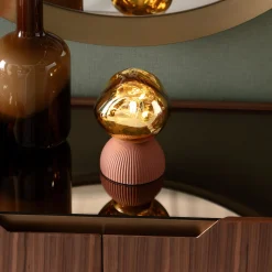 Lampa stołowa Magic Ball złota 21cm