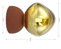 Lampa stołowa Magic Ball złota 21cm