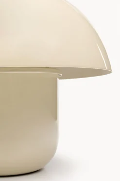 Lampa Stołowa Mushroom Błyszcząca Ecru 27cm