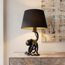 Lampa Stołowa Octopus Czarna 47cm
