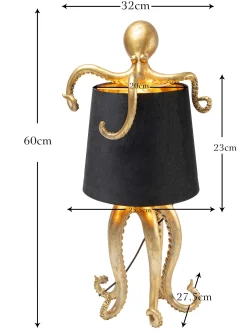 Lampa stołowa Octopus Gold/Black 60cm