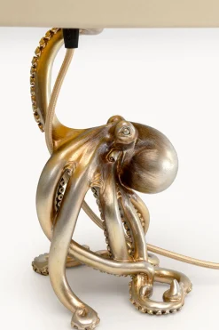 Lampa Stołowa Octopus Złota 44cm