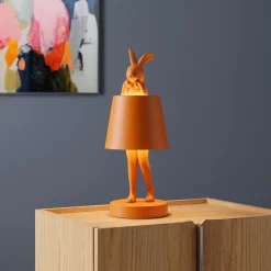 Lampa stołowa Rabbit LED 29 cm pomarańczowa