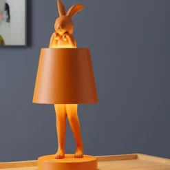 Lampa stołowa Rabbit LED 29 cm pomarańczowa