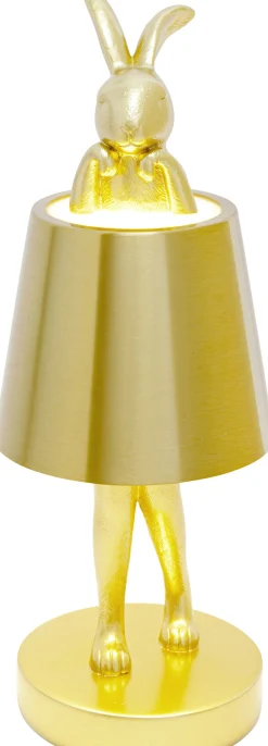 Lampa stołowa Rabbit LED 29 cm złota