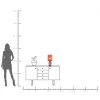 Lampa stołowa różowa szkło i tkanina 42 cm