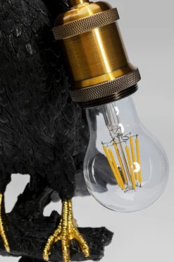 Lampa stołowa Sitting Crow 29x61 cm czarna matowa