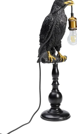 Lampa stołowa Sitting Crow 29x61 cm czarna matowa