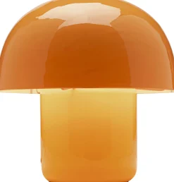 Lampa stołowa stalowa grzybek kolor pomarańczowo-żółty Ø20x20 cm