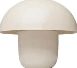 Lampa stołowa stalowa grzybek kolor beżowy Ø50x44 cm