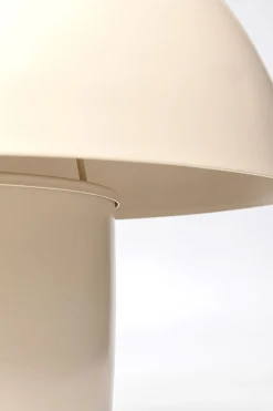 Lampa stołowa stalowa grzybek kolor beżowy Ø50x44 cm