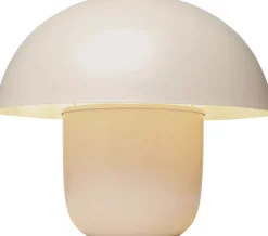 Lampa stołowa stalowa grzybek kolor beżowy Ø50x44 cm