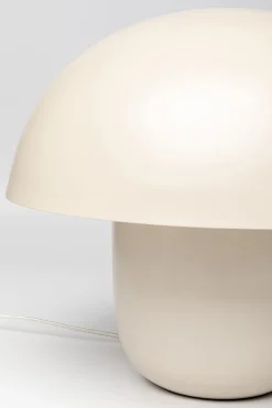 Lampa stołowa stalowa grzybek kolor beżowy Ø50x44 cm