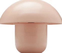 Lampa stołowa stalowa grzybek kolor brzoskwiniowy Ø29x27 cm