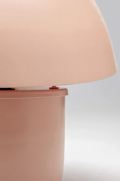 Lampa stołowa stalowa grzybek kolor brzoskwiniowy Ø29x27 cm