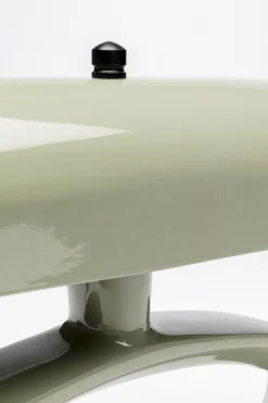 Lampa stołowa stalowa w kolorze zielonym 37x26 cm